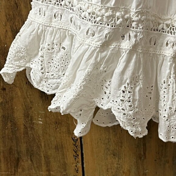 OOAK Magnolia Pearl Crisp White Cotton Bloomers, White OS - Picture 3 of 5